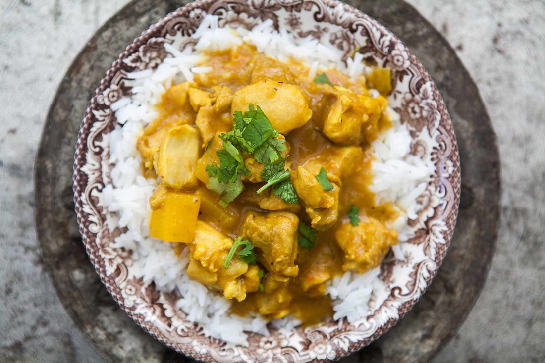 Poulet à la Mangue et au Curry